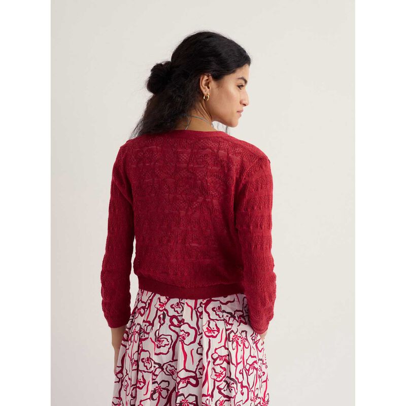 Seasalt Cornwall Sweet Day Cardigan Boat Red image number 1